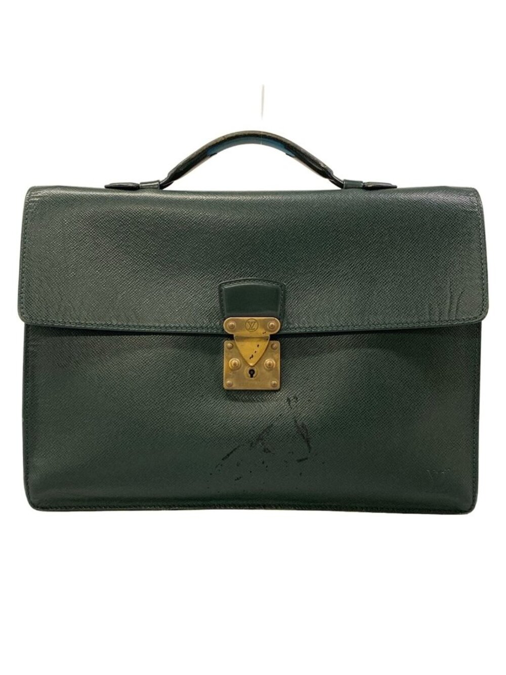 Louis Vuitton Business Bag Taiga Serviette Clad Epi Sea Leather